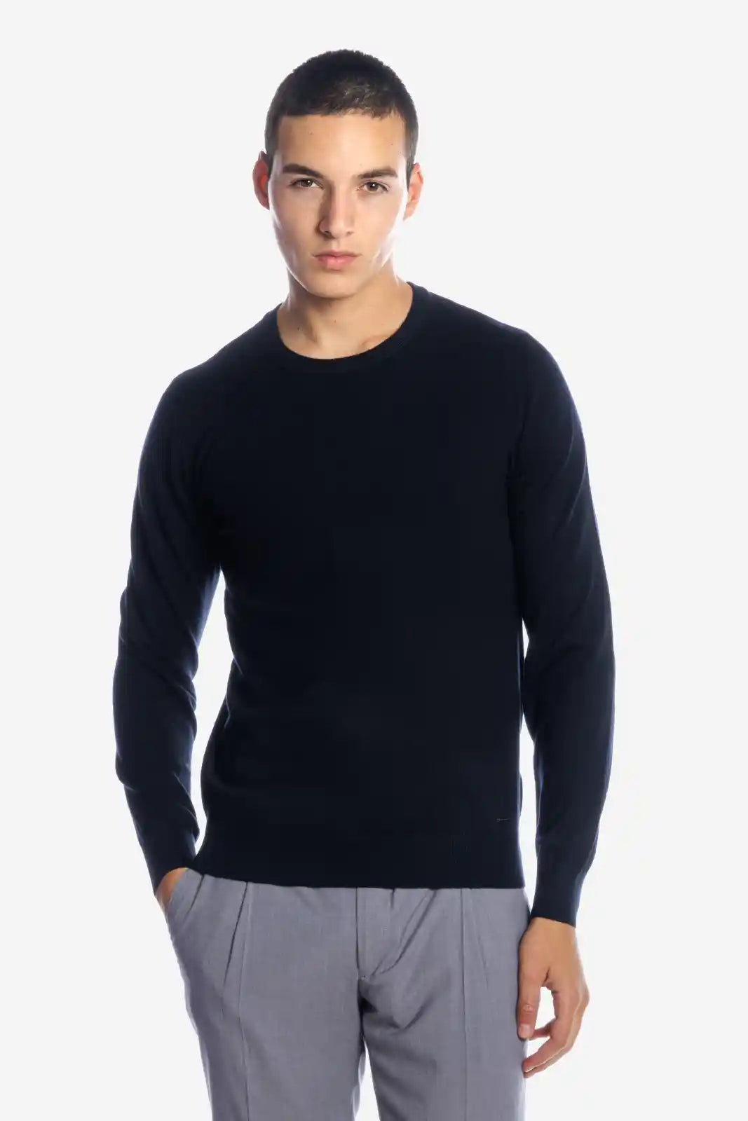 Maglia girocollo in viscosa
