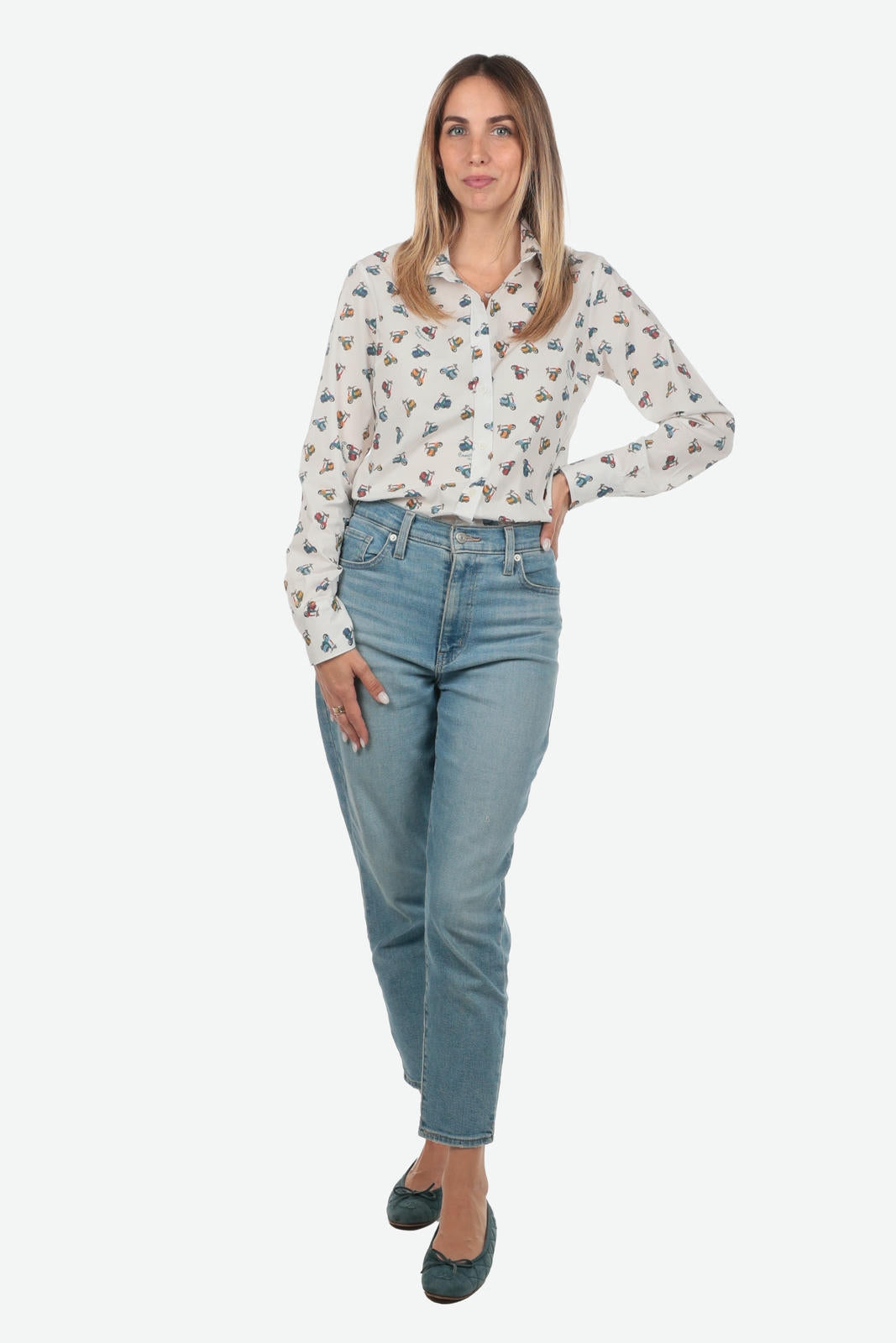 CAMICIA A FANTASIA FACILE STIRO VESPETTA DONNA