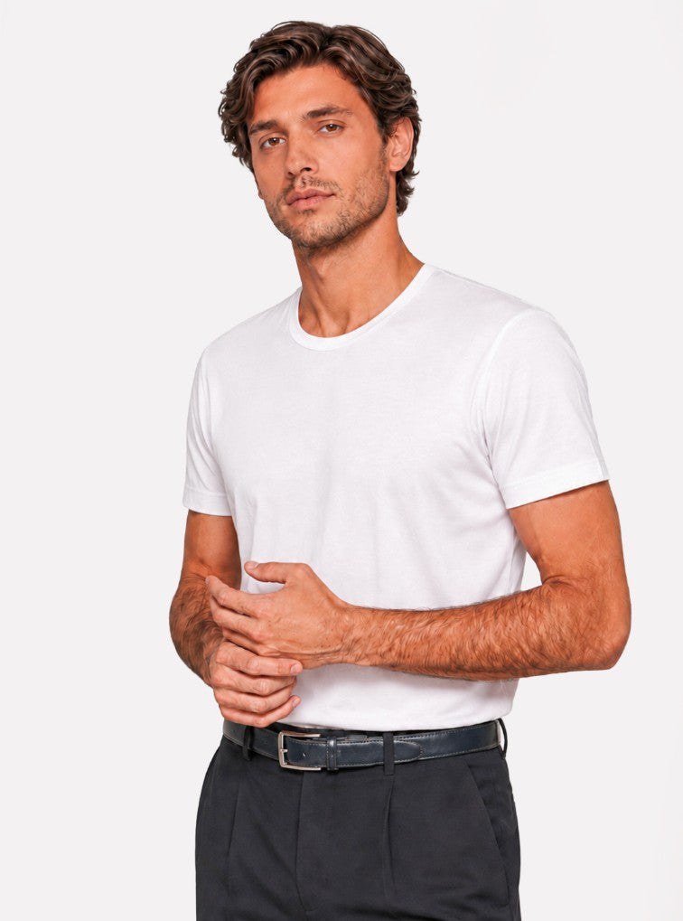 T-shirt Uomo Basic Girocollo in Cotone