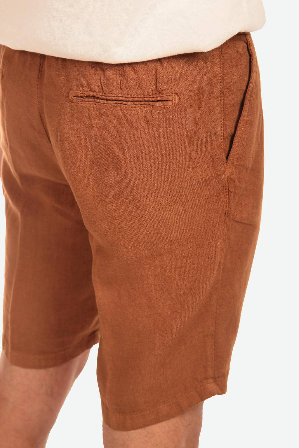 Bermuda in 100% lino con pences