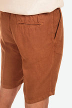 Bermuda in 100% lino con pences