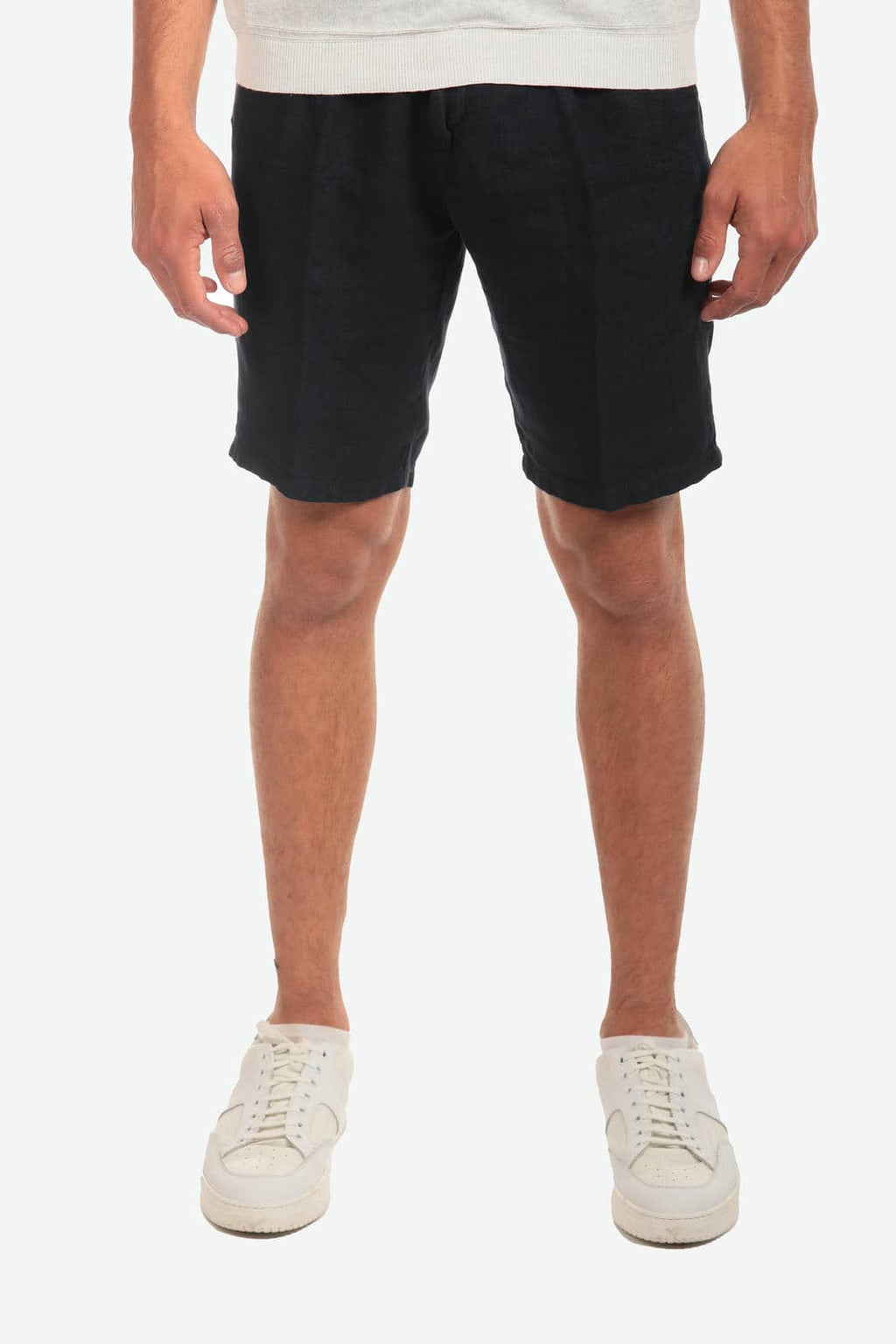 Bermuda in 100% lino con pences
