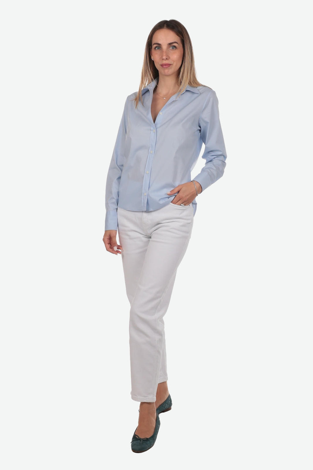 WOMEN'S 100% COTTON EASY-IRON SHIRT