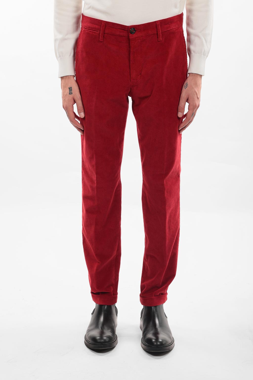 Pantalone in caldo cotone velluto