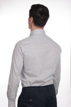 Camicia facile stiro a fantasia 3 fiori