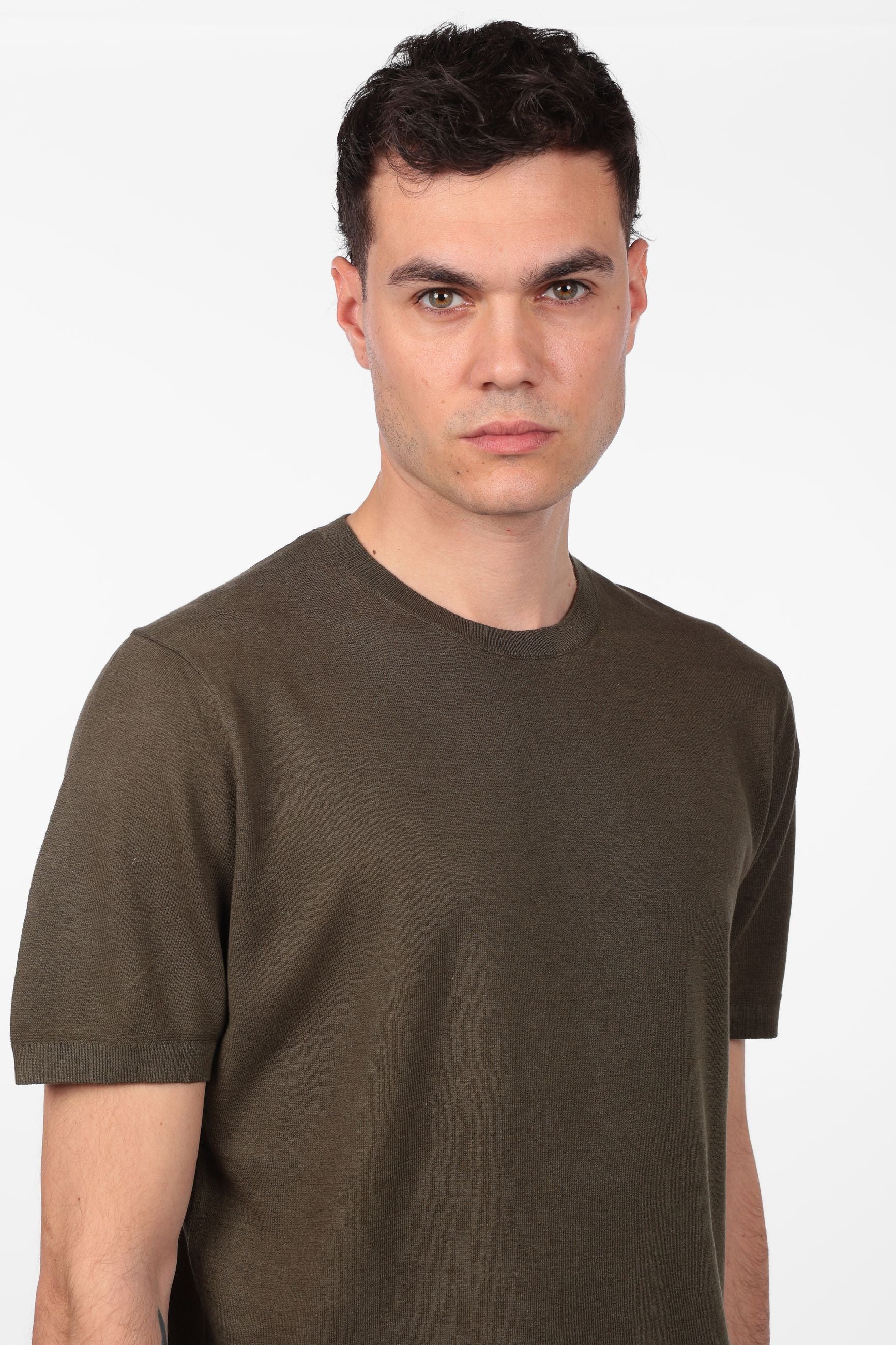 T-shirt morbidissima di misto lino e cotone