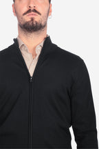 Maglia con zip in viscosa