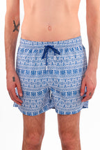 Costume a pantaloncino fantasia azteca