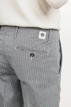 Pantalone in cotone caldo spigato