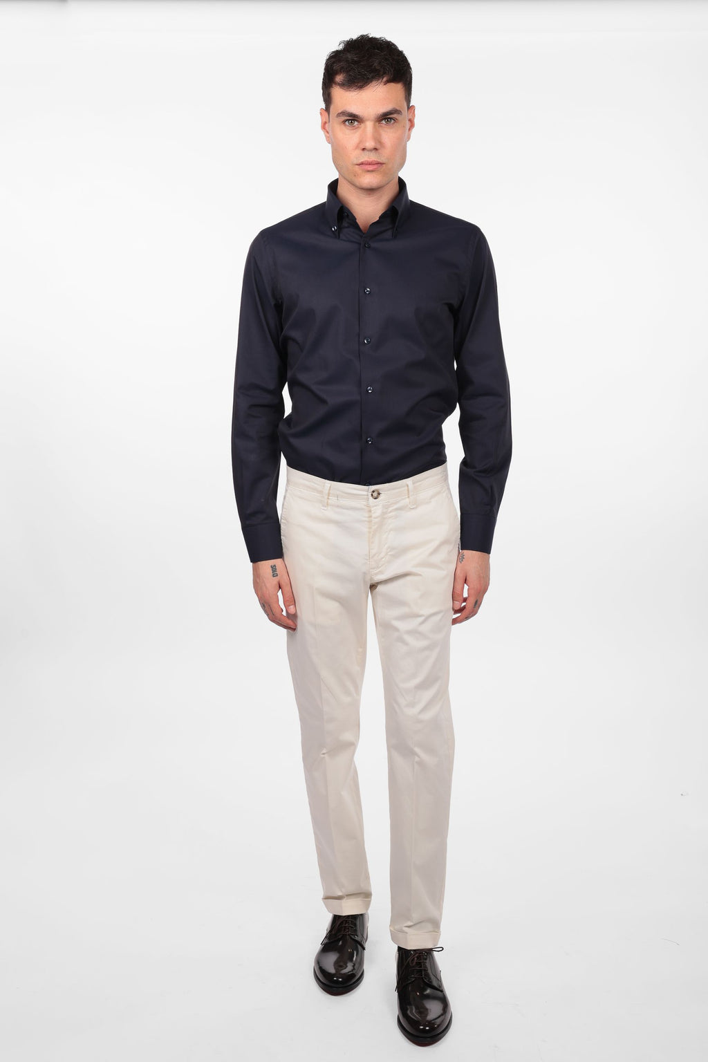 Camicia 100% cotone botton down twill