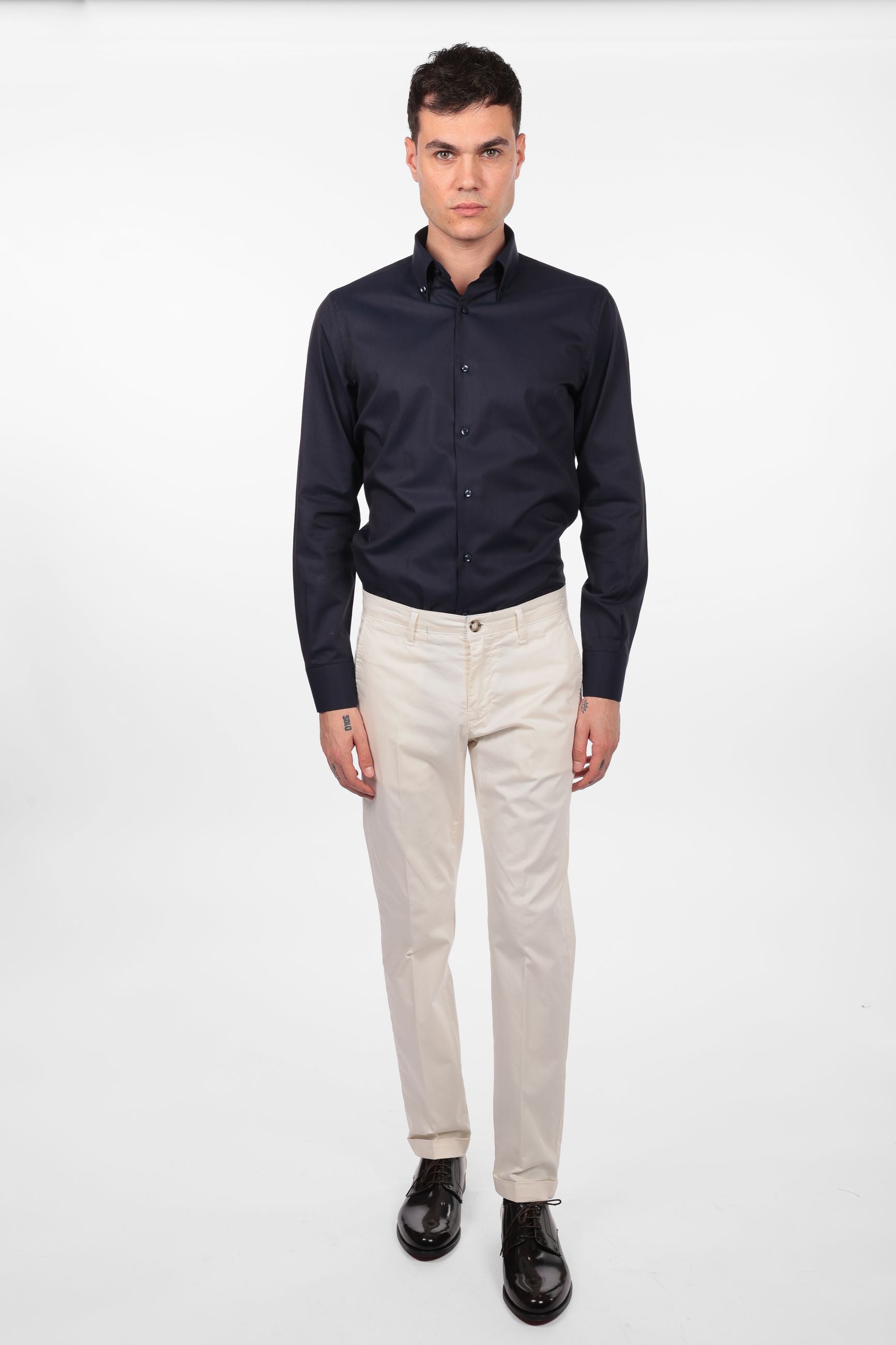 Camicia 100% cotone botton down twill