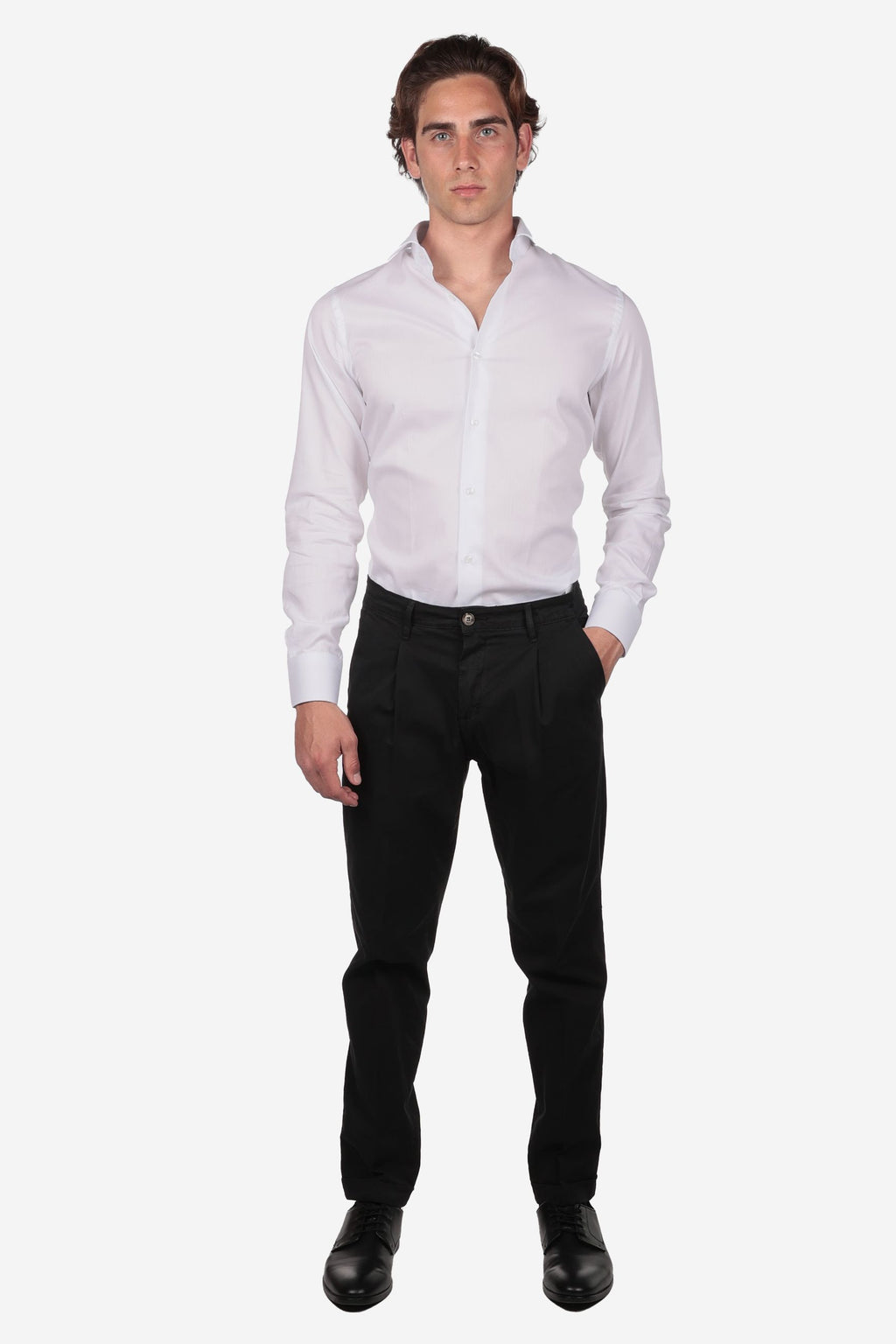Camicia 100% cotone spiga