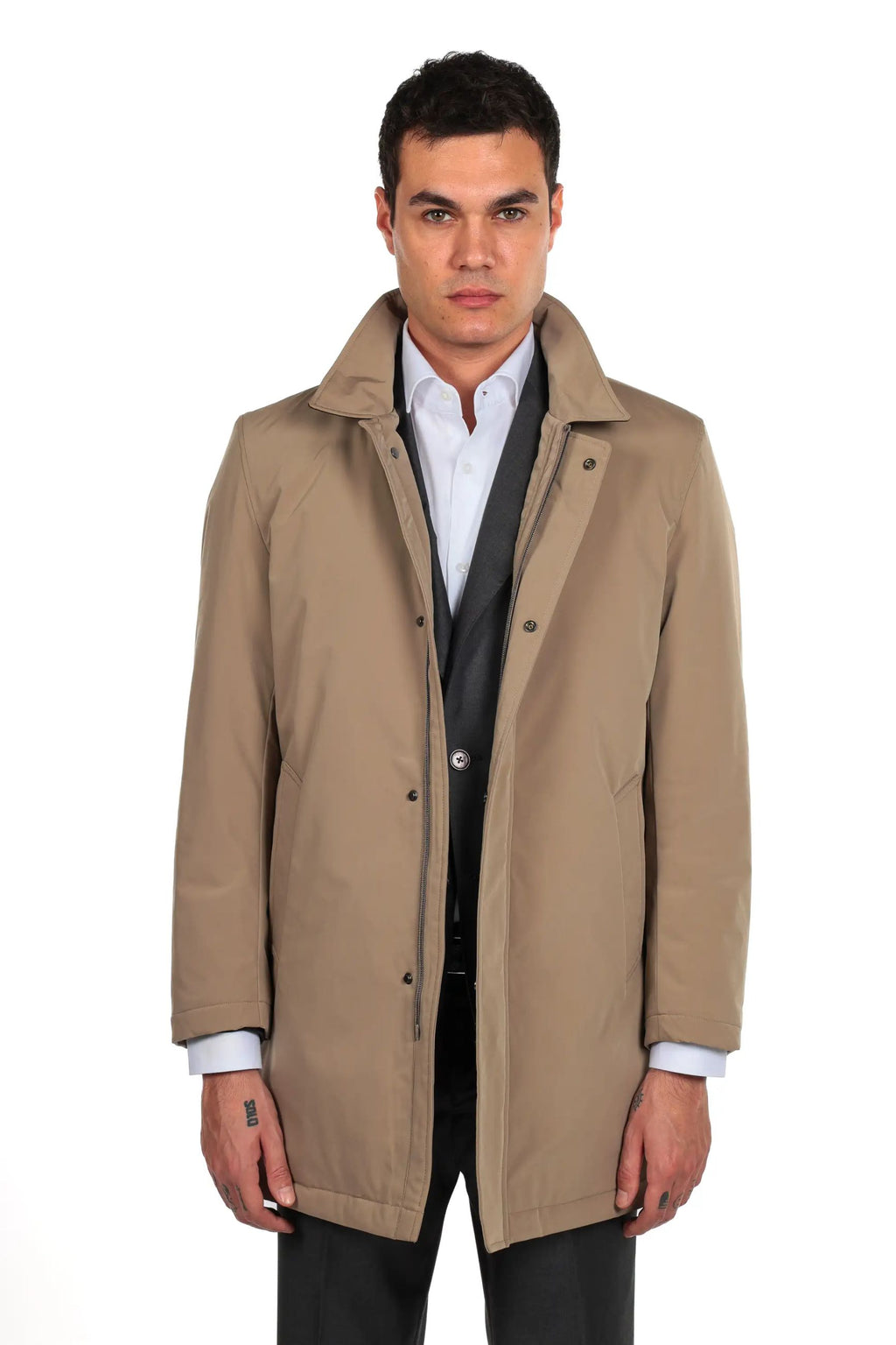 Trench con chiusura zip impermeabile