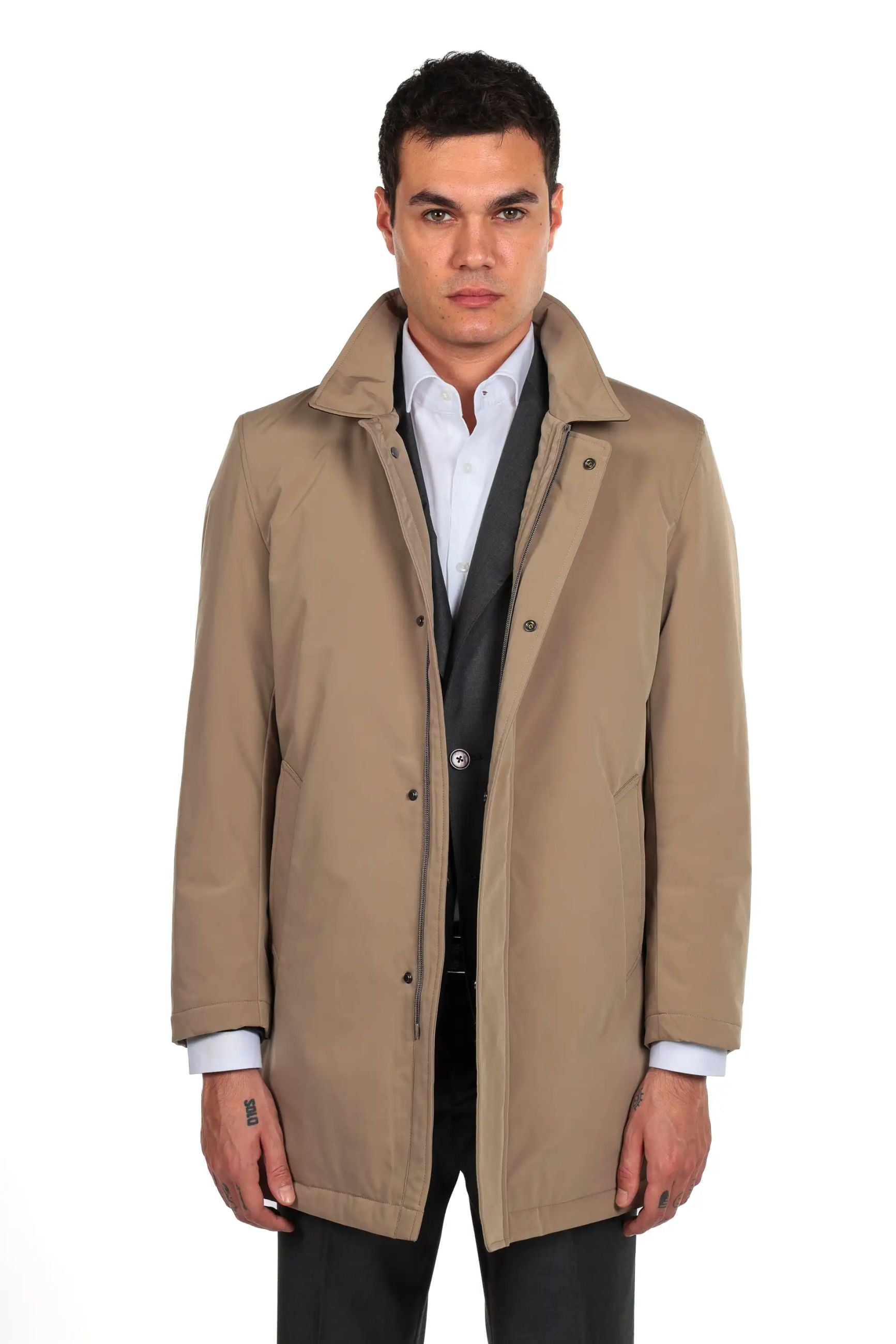 Trench con chiusura zip impermeabile