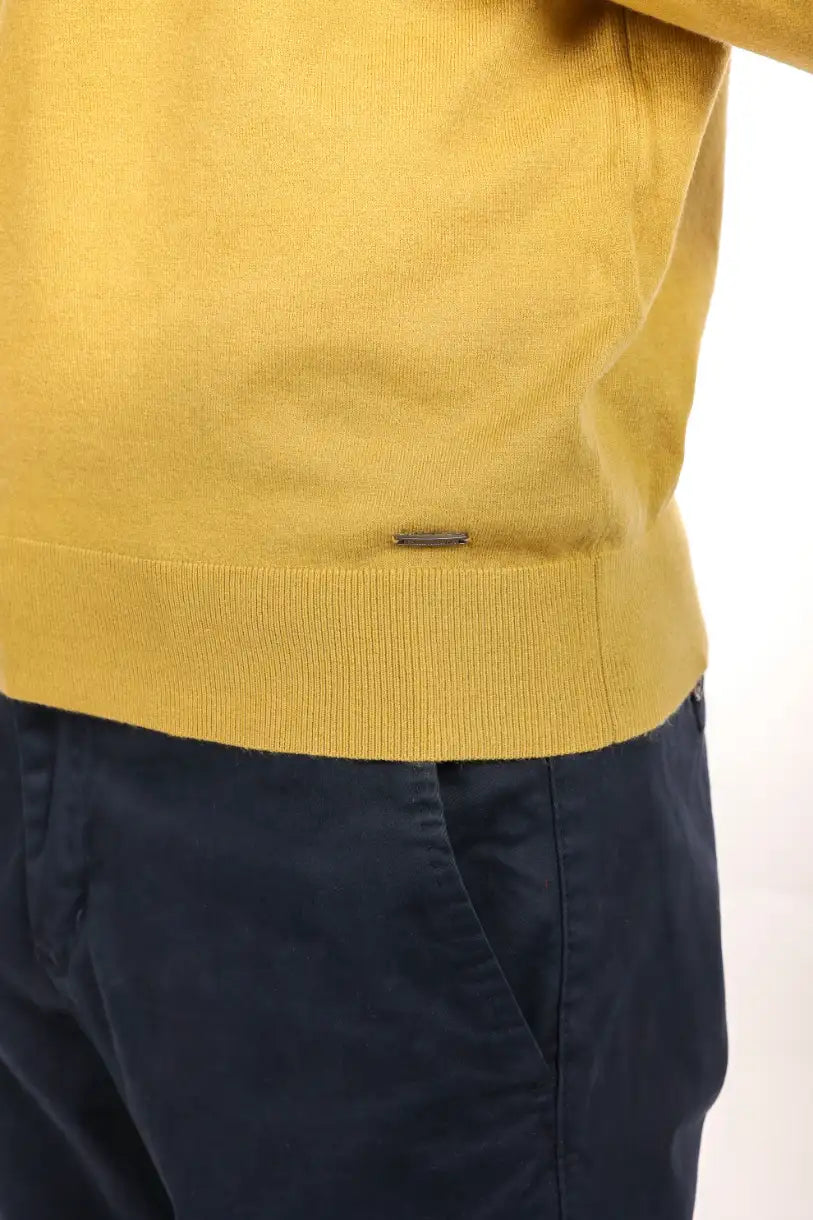 Maglia girocollo tessuto antiallergico effetto lanato