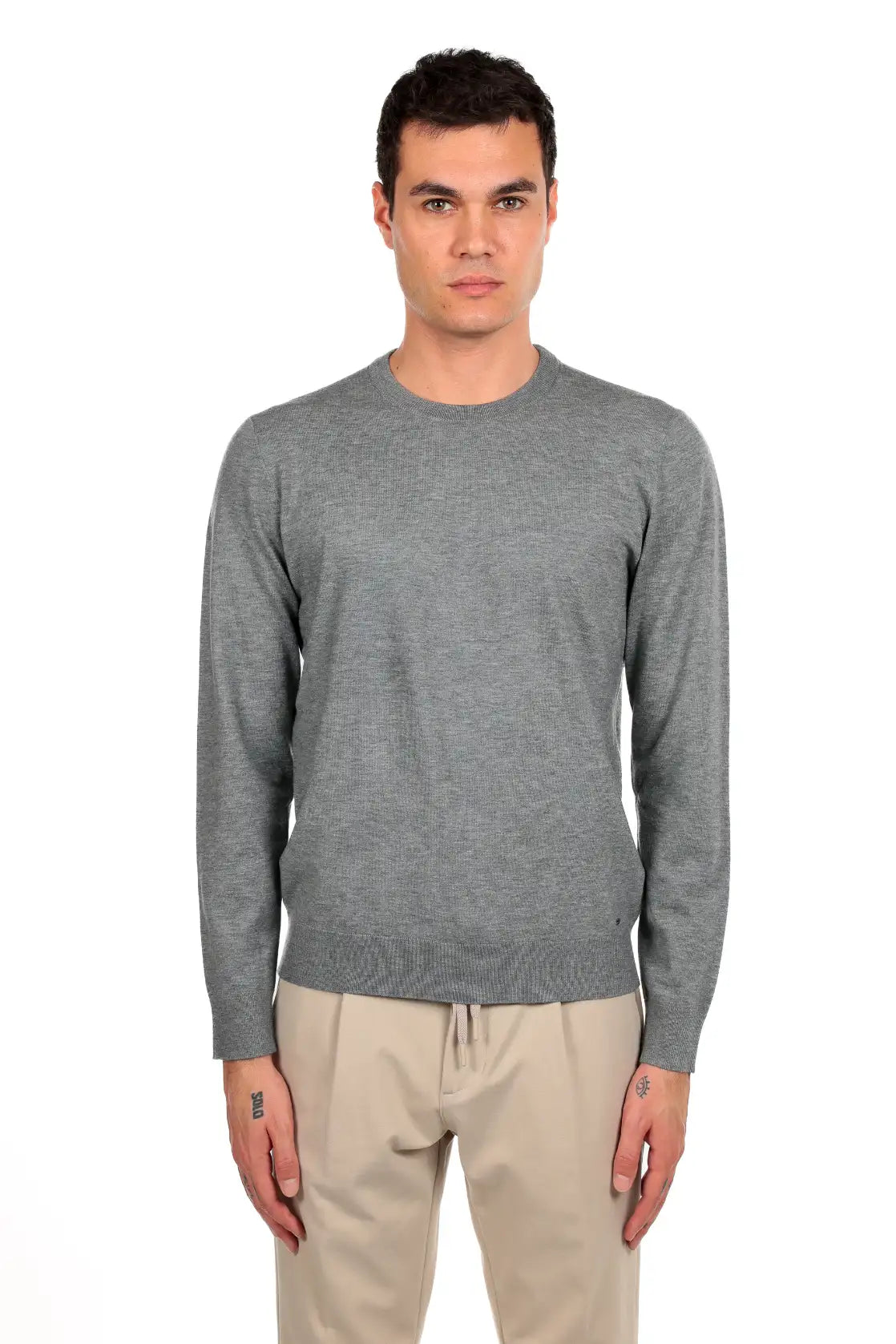 Maglia girocollo in viscosa