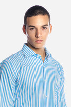 Camicia in riga extra larga 100% cotone