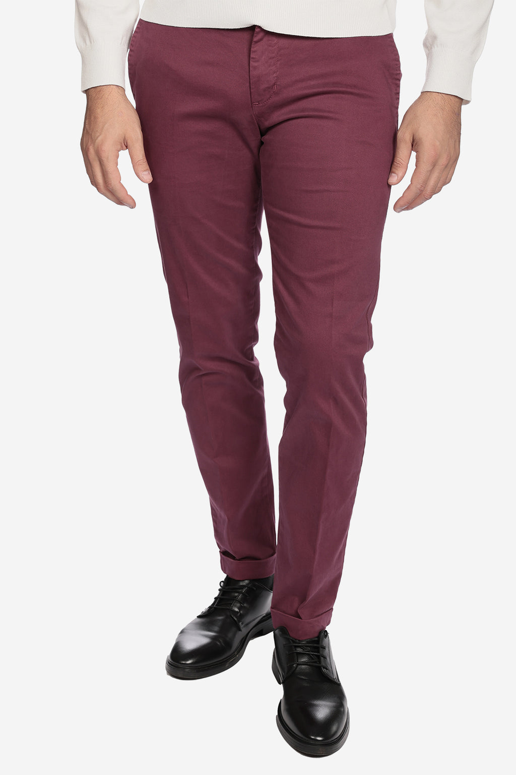 Pantalone in raso in cotone caldo