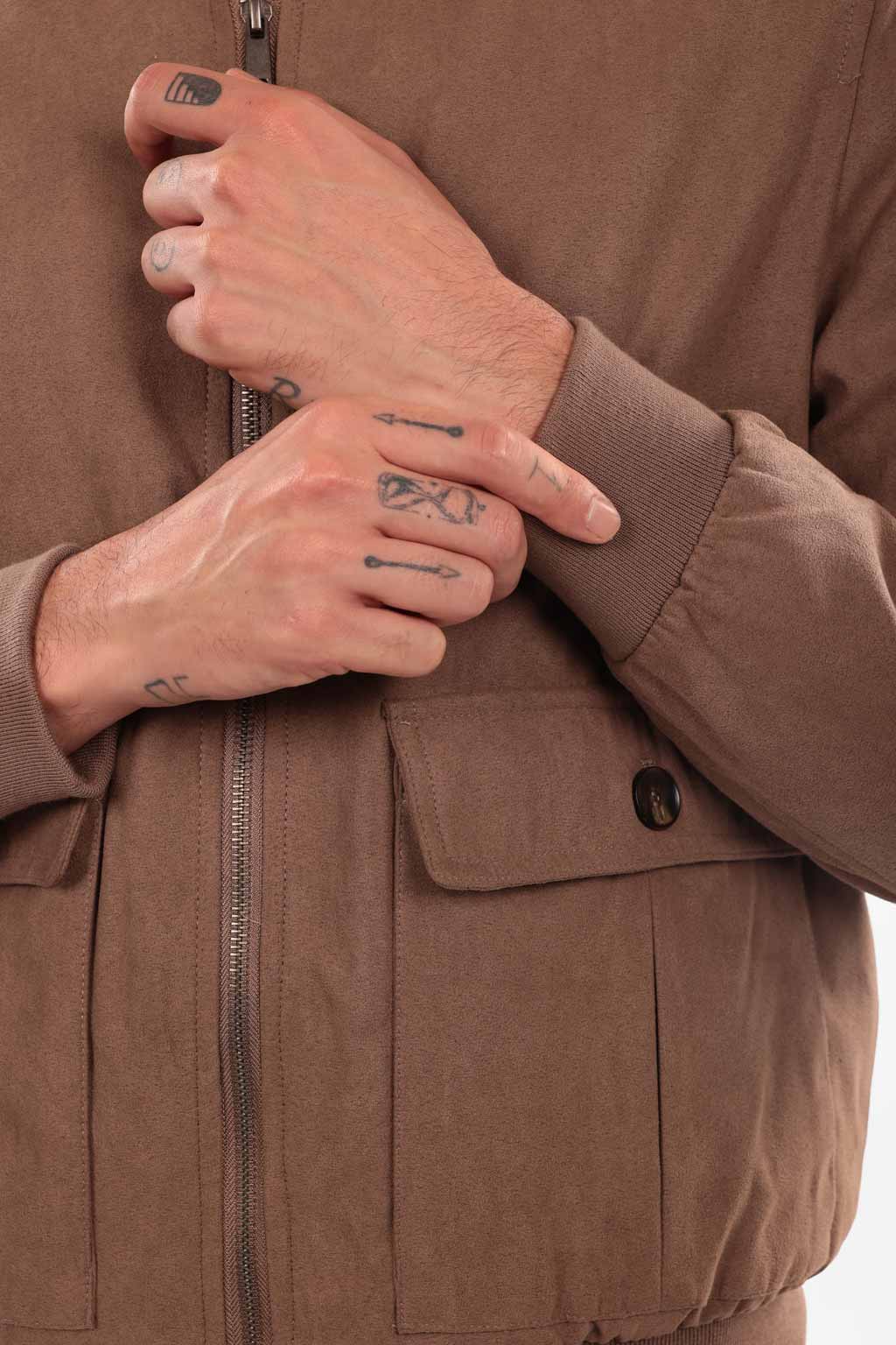 Giubbotto in alcantara