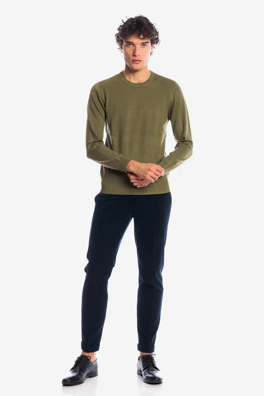 Maglia girocollo in viscosa