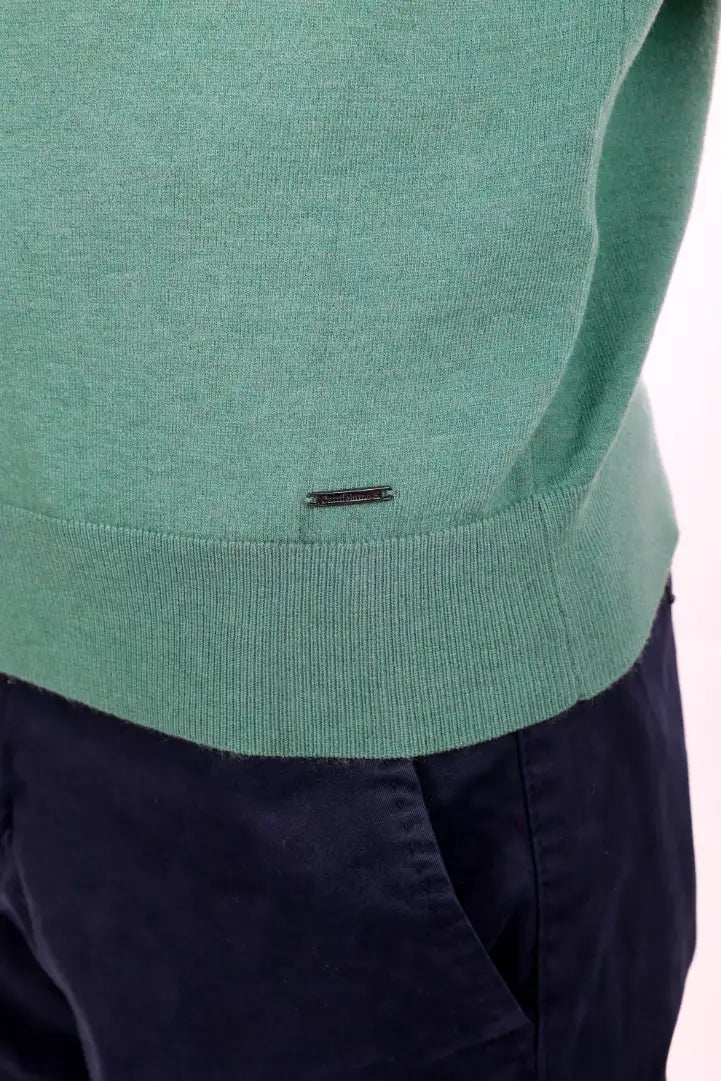 Maglia girocollo tessuto antiallergico effetto lanato