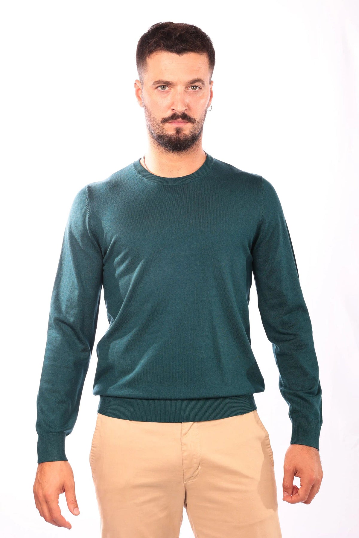 Maglia girocollo in viscosa