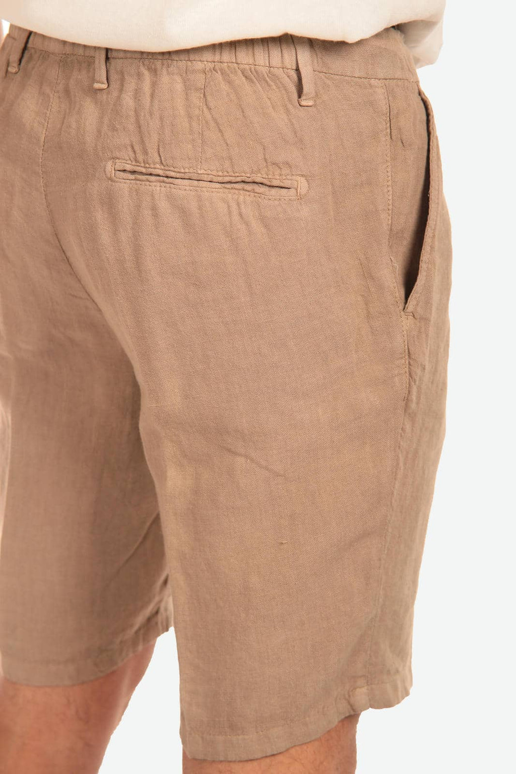 Bermuda in 100% lino con pences