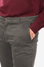 Pantalone in raso di cotone caldo