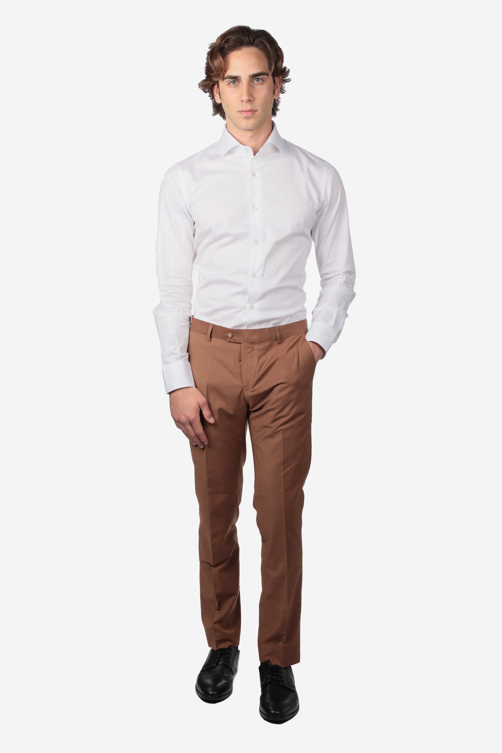 Pantalone classico da abito fresco