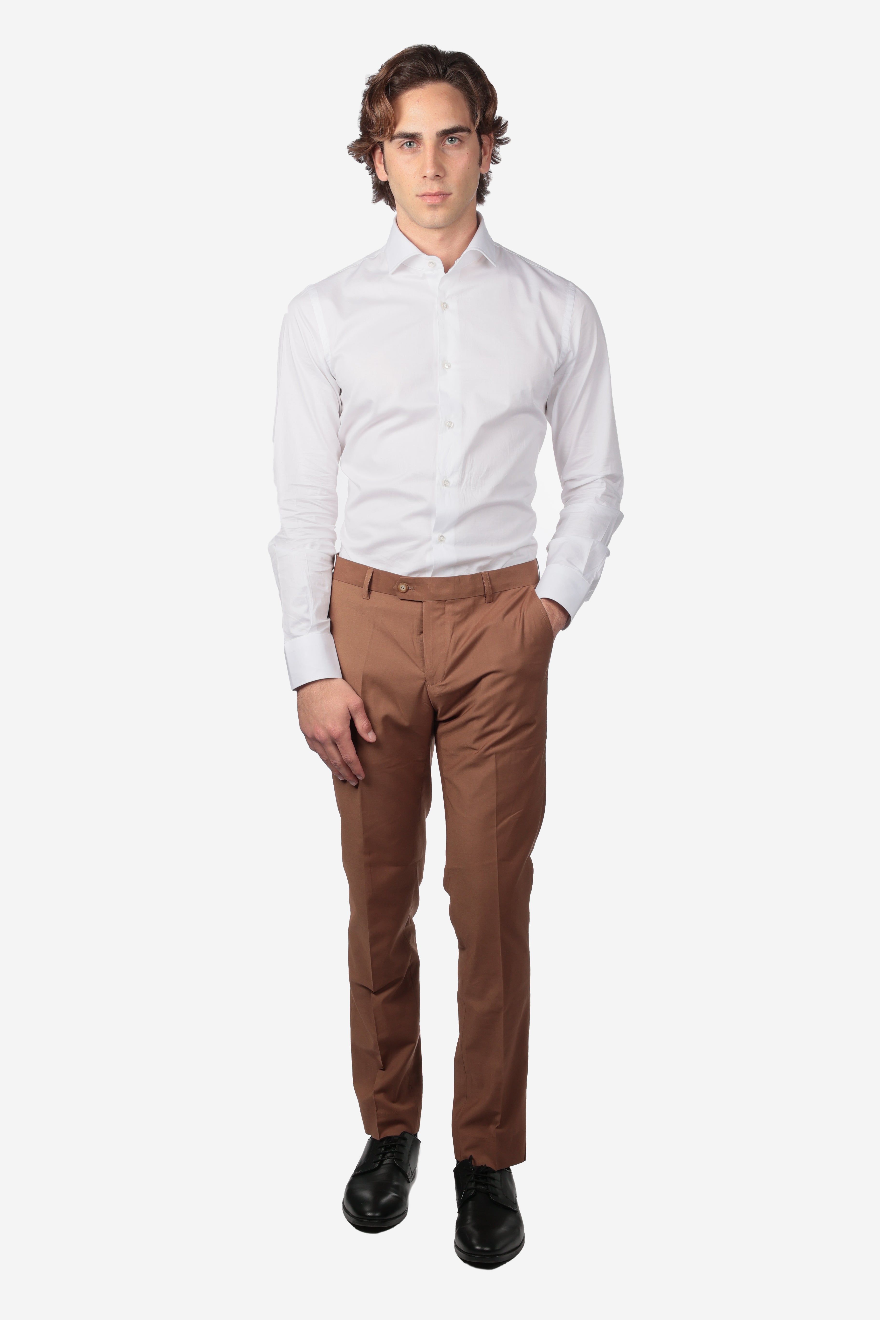 Pantalone classico da abito fresco