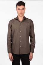 Camicia 100% cotone tinta unita