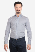 Camicia facile stiro a fantasia fiori-pois