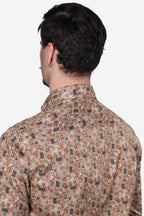 Camicia facile stiro a fantasia forme