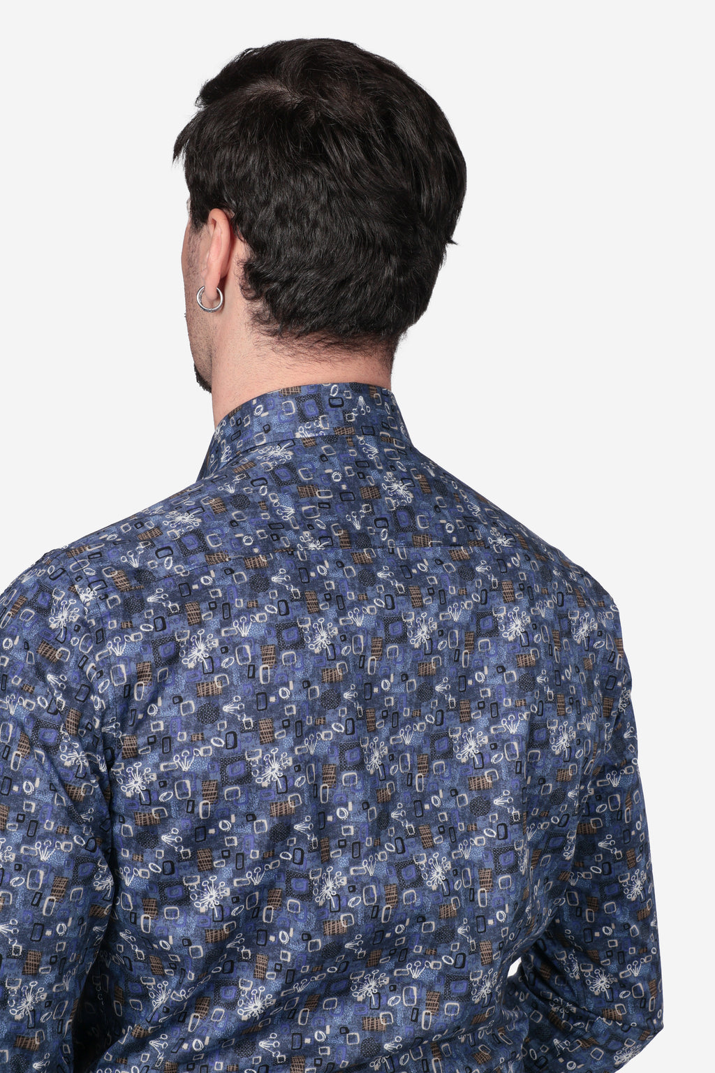 Camicia facile stiro a fantasia forme