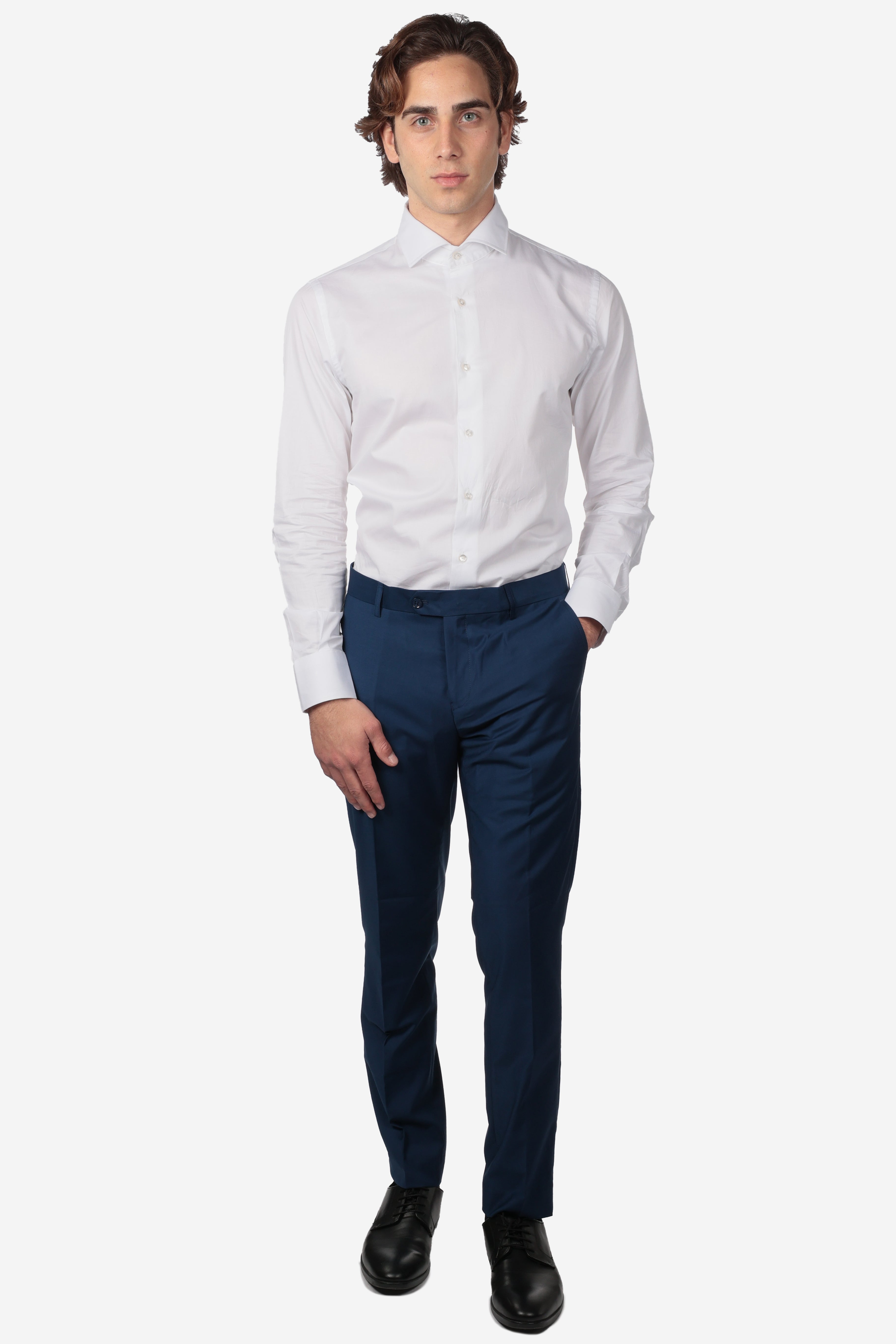 Pantalone classico da abito fresco