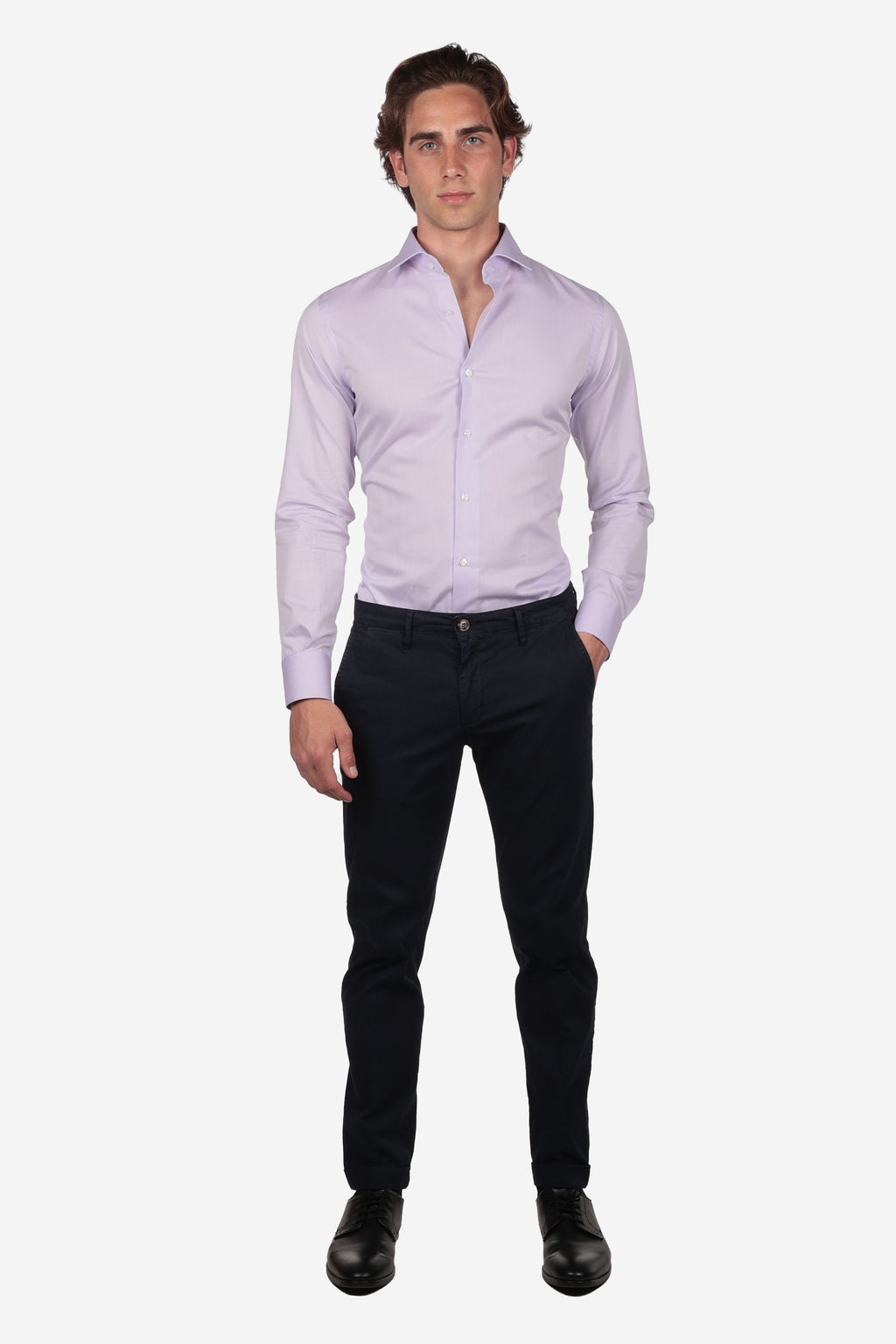 Camicia 100% cotone tinta unita