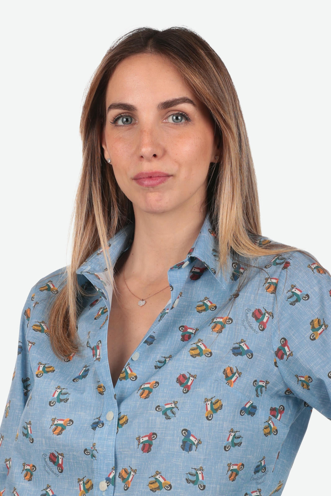 CAMICIA A FANTASIA FACILE STIRO VESPETTA DONNA