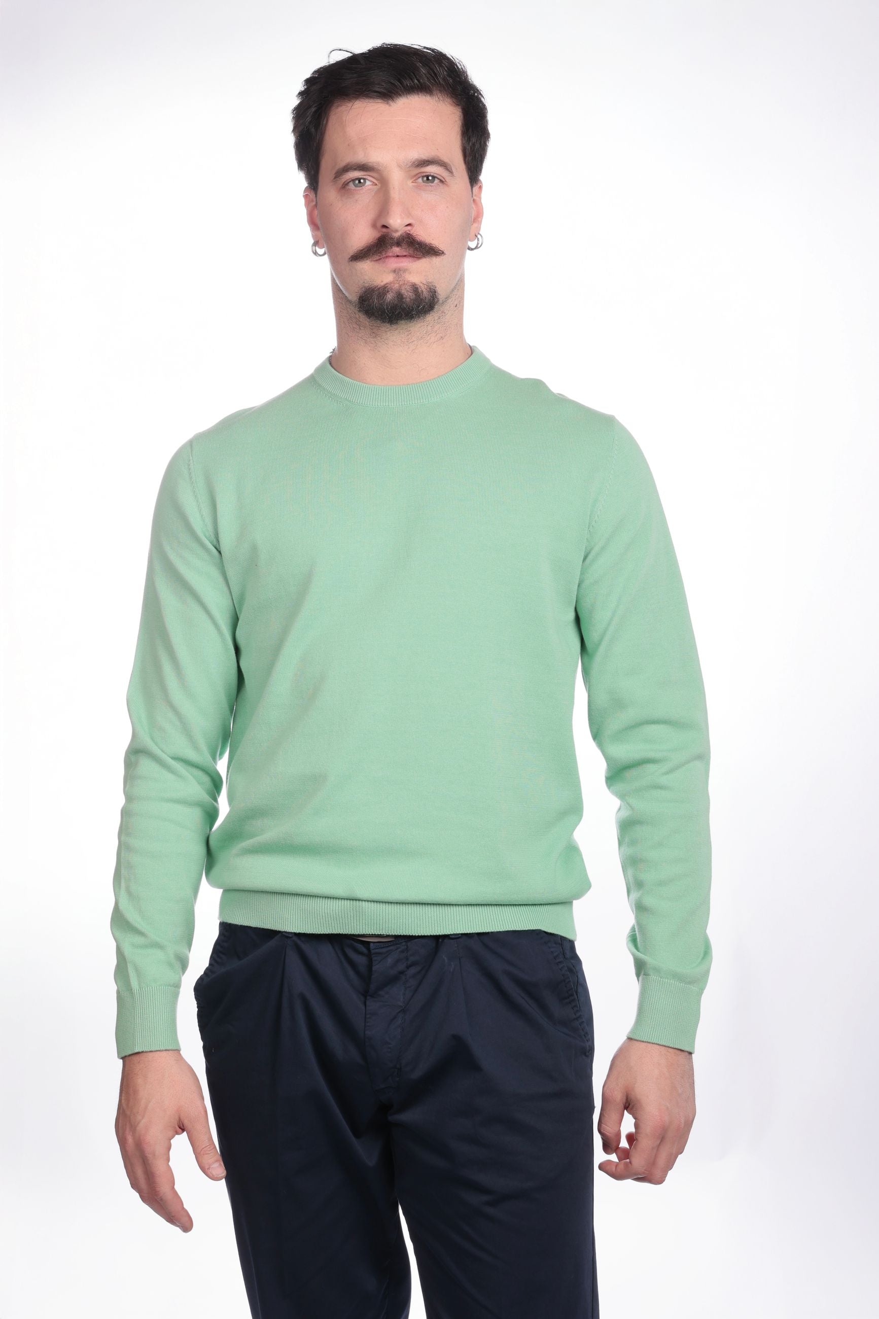 MAGLIA DI FILO IN COTONE MANICA LUNGA