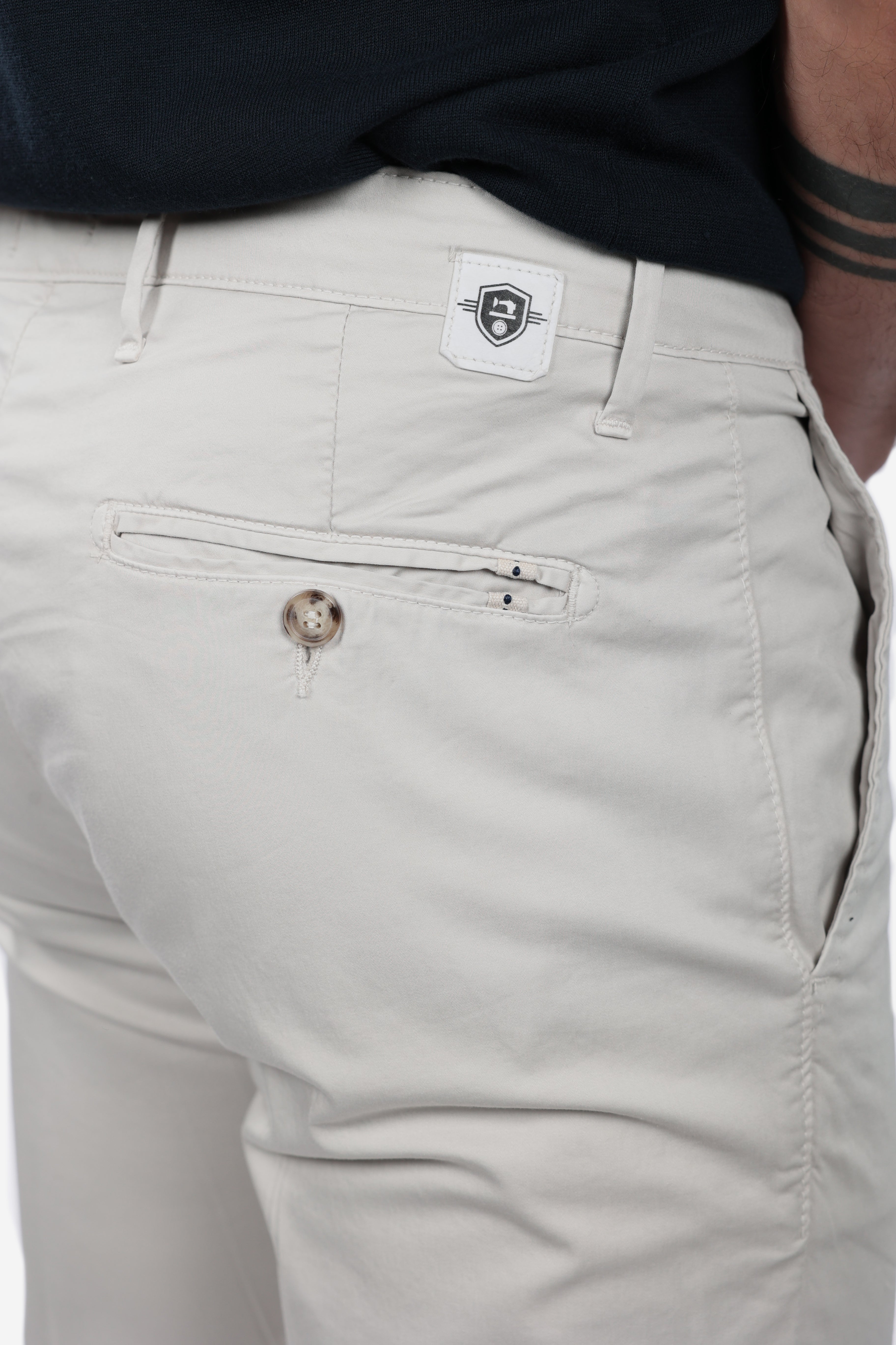 PANTALONE IN RASO DI COTONE