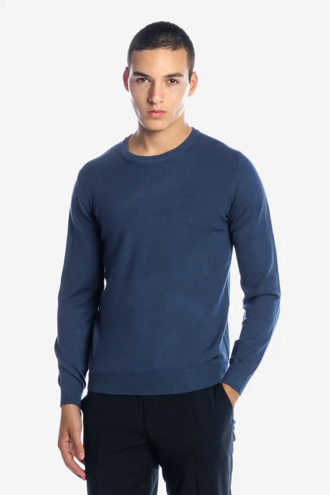 Maglia girocollo in viscosa