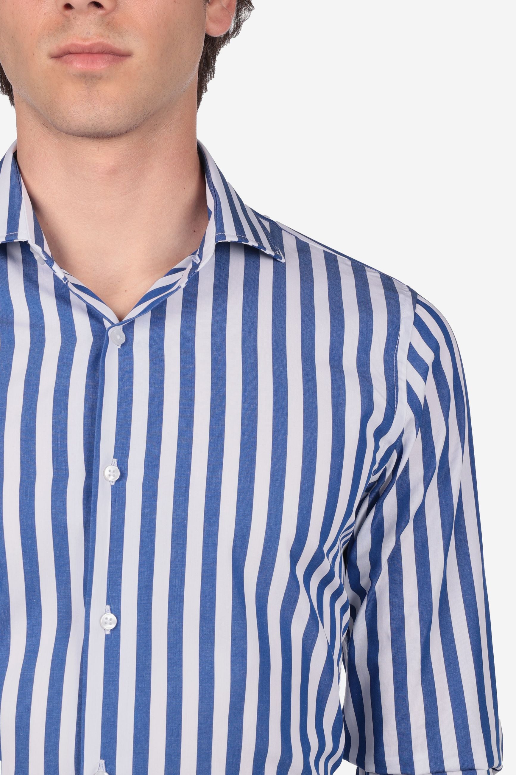 Camicia 100% cotone riga maxi