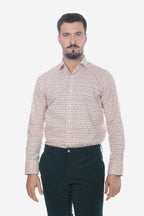 Camicia fantasia bouquet bianco