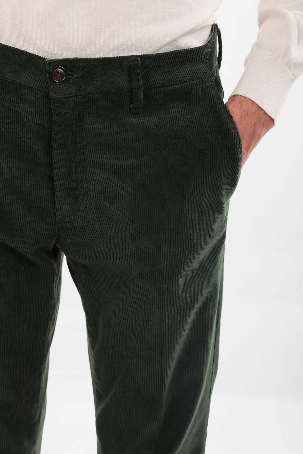 Pantalone in caldo cotone velluto