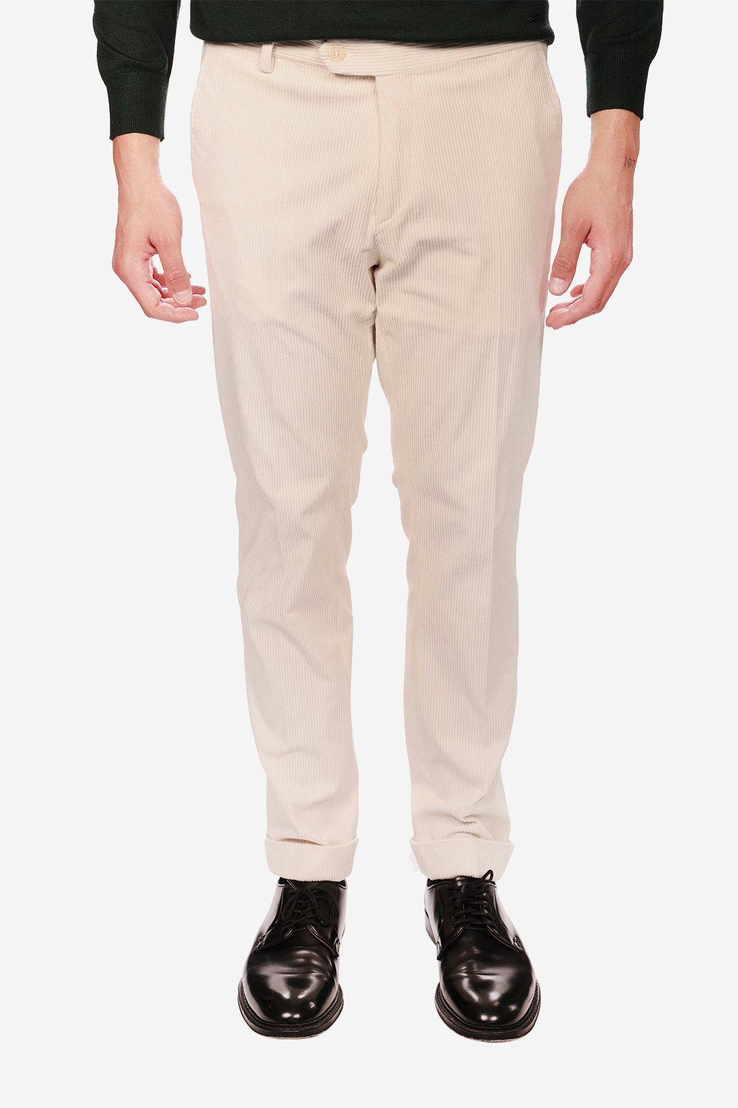 Pantalone classico a costine g13
