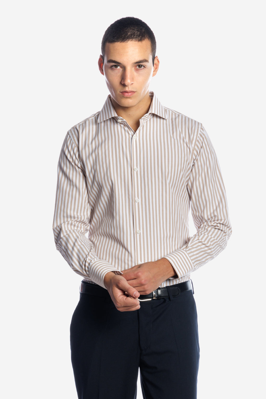 Camicia in riga extra larga 100% cotone