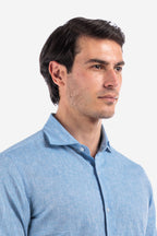 Camicia 100% lino in tinta unita di Sorrento