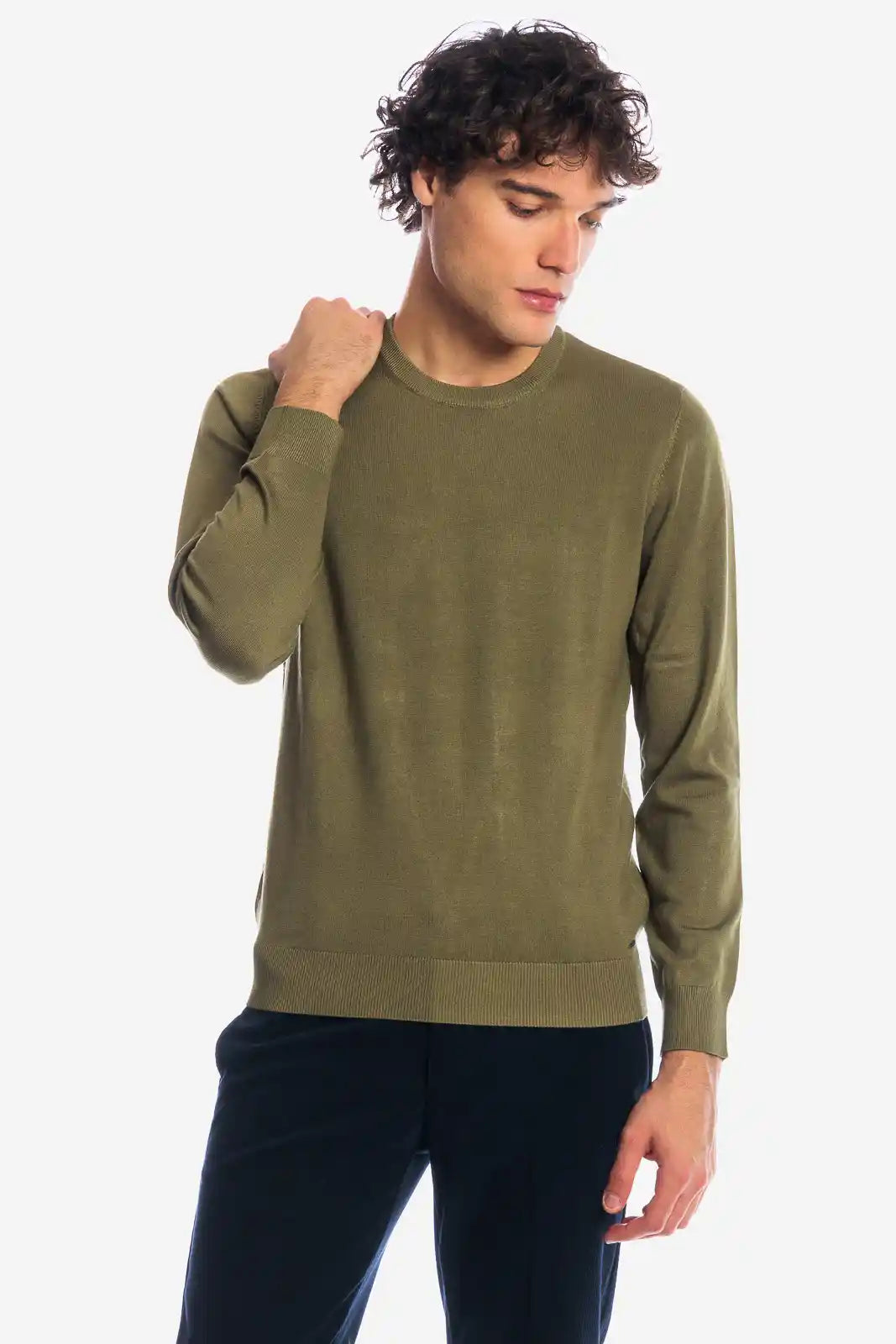 Maglia girocollo in viscosa
