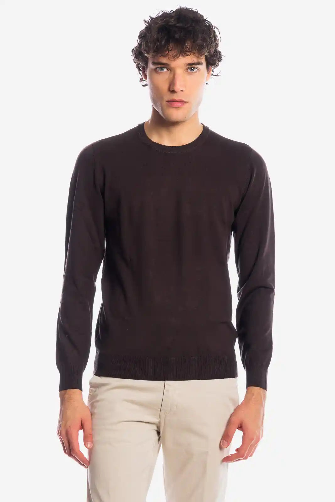 Maglia girocollo in viscosa