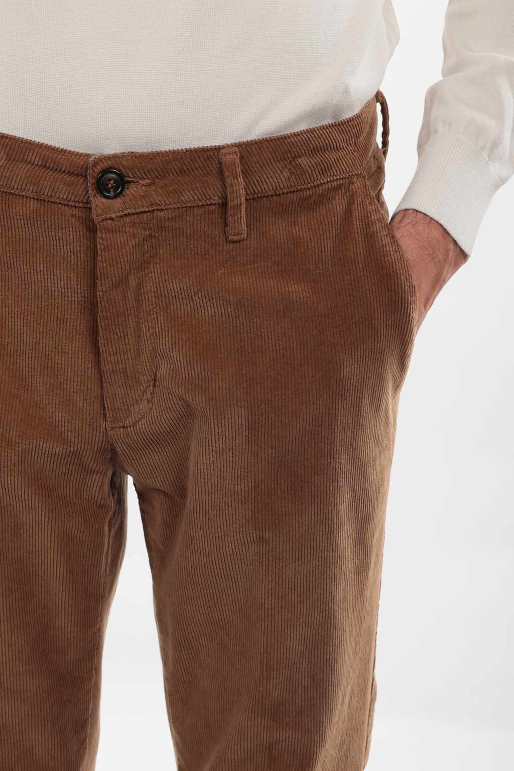 Pantalone in caldo cotone velluto