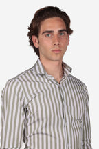 Camicia 100% cotone riga maxi